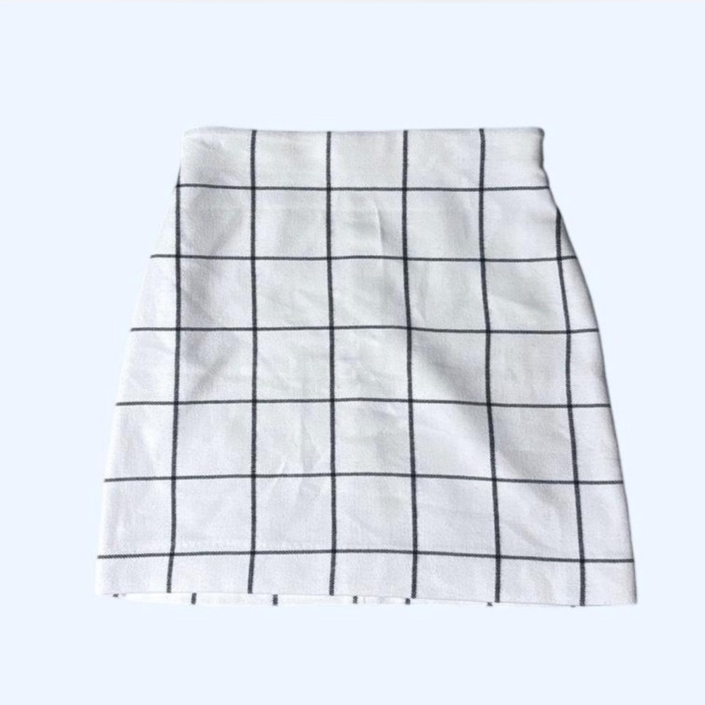 H&M Check Plaid Mini Skirt